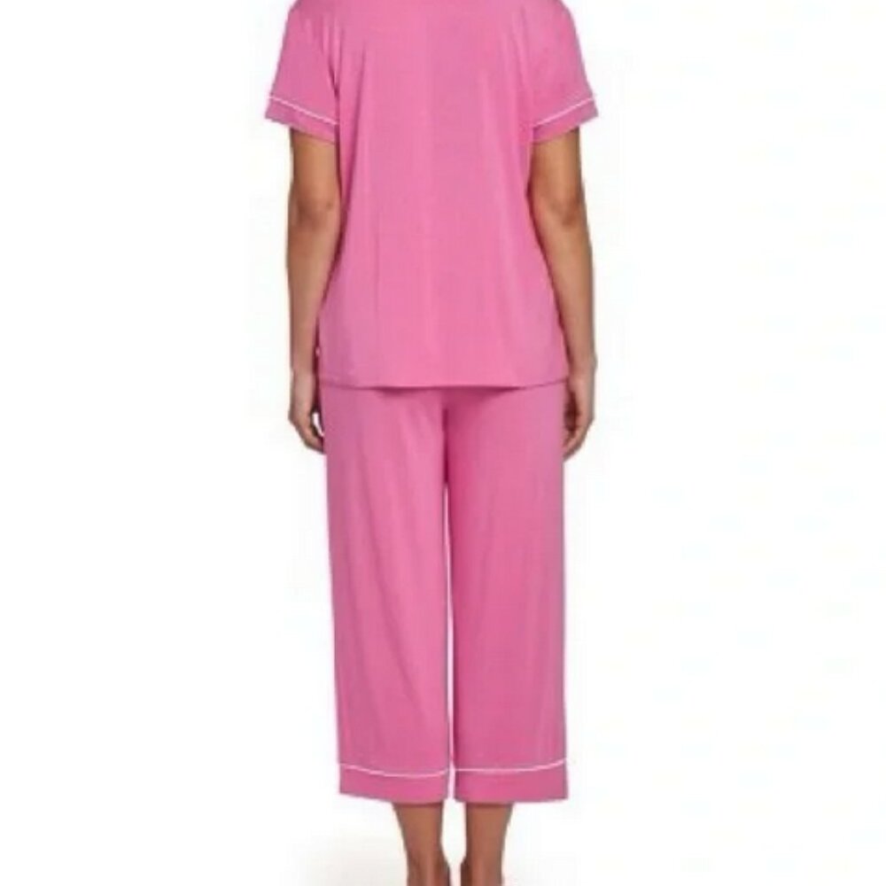 Loft Tipped PJ's - short sleeve/cropped.  NWT - Picture 2 of 3